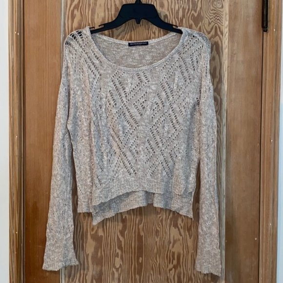 Brandy Melville light grey knit sweater - Picture 1 of 5